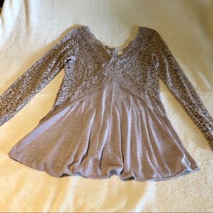 Lavender babydoll top